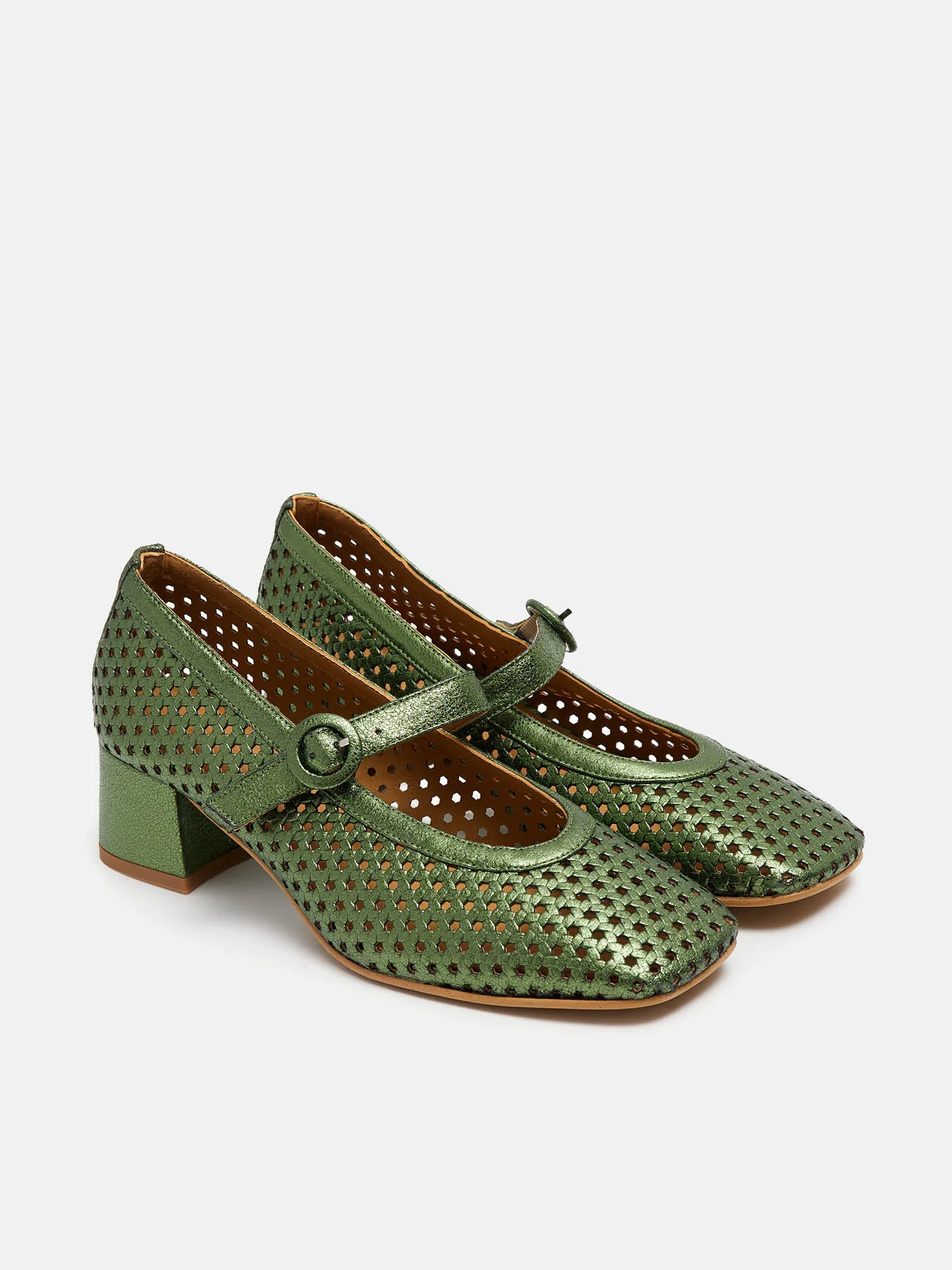 Zapato de mujer en piel con tacón bajo. Nancy - Image 2