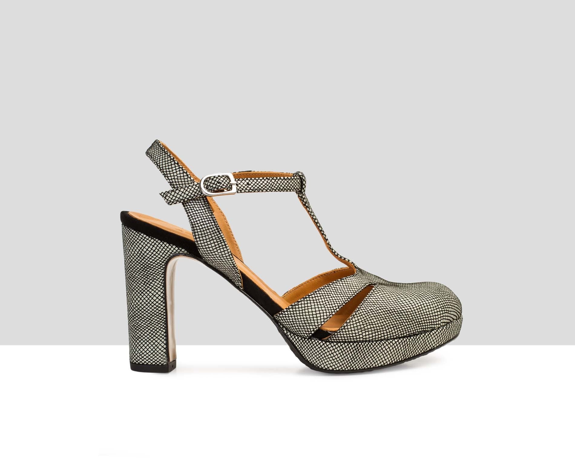 Zapato de mujer en piel con tacón alto. Bimba - Image 4