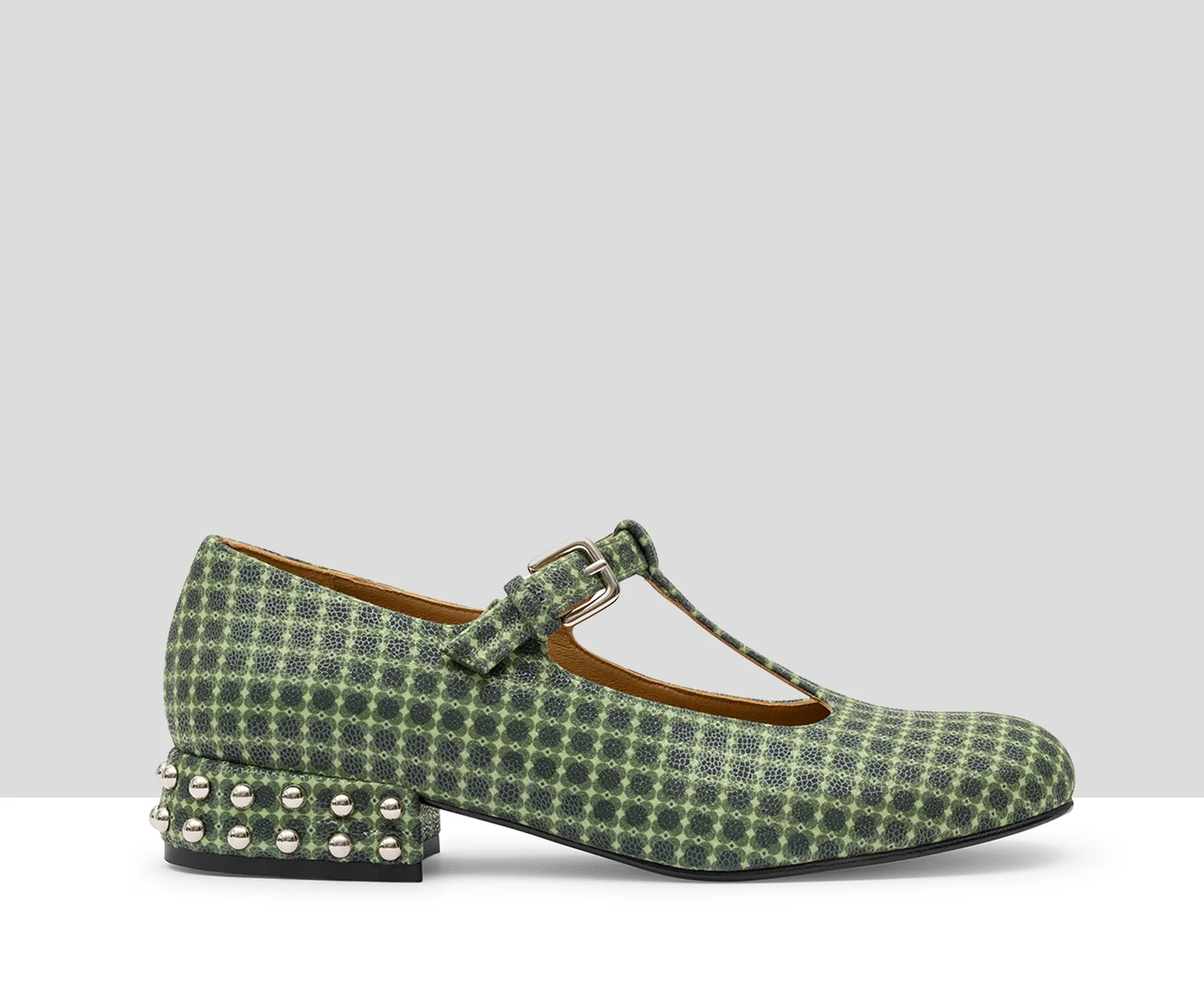 Zapato de mujer en piel con tacón bajo. Karla - Image 2