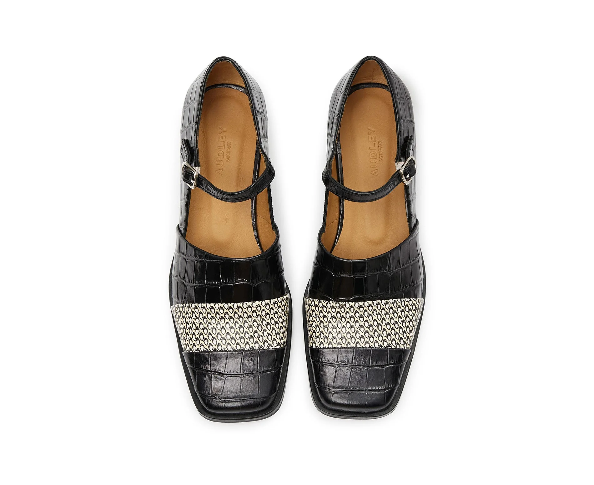 Zapato de mujer en piel con tacón bajo. Kisa - Image 4