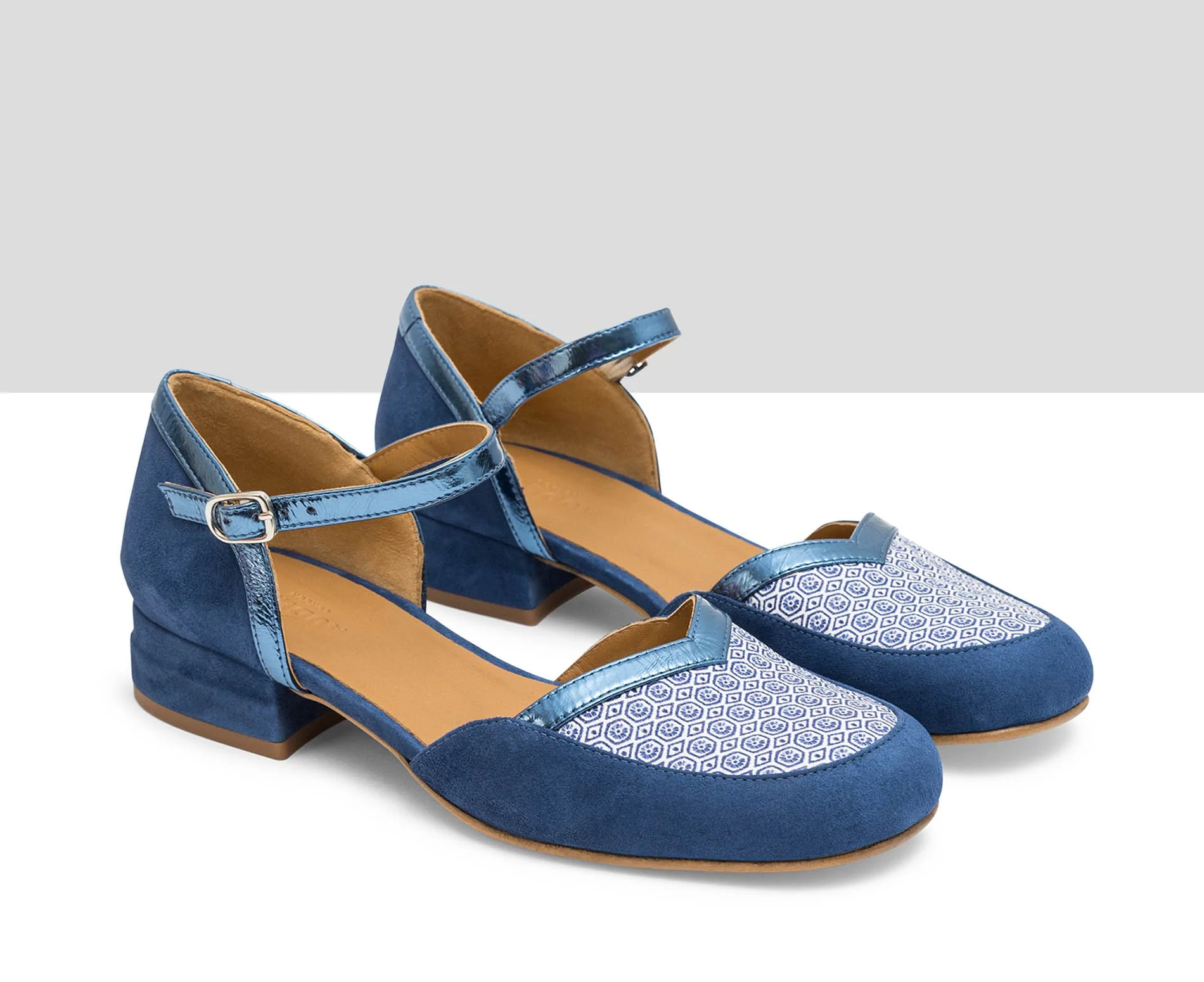 Zapato de mujer en piel con tacón bajo. Lina - Image 2