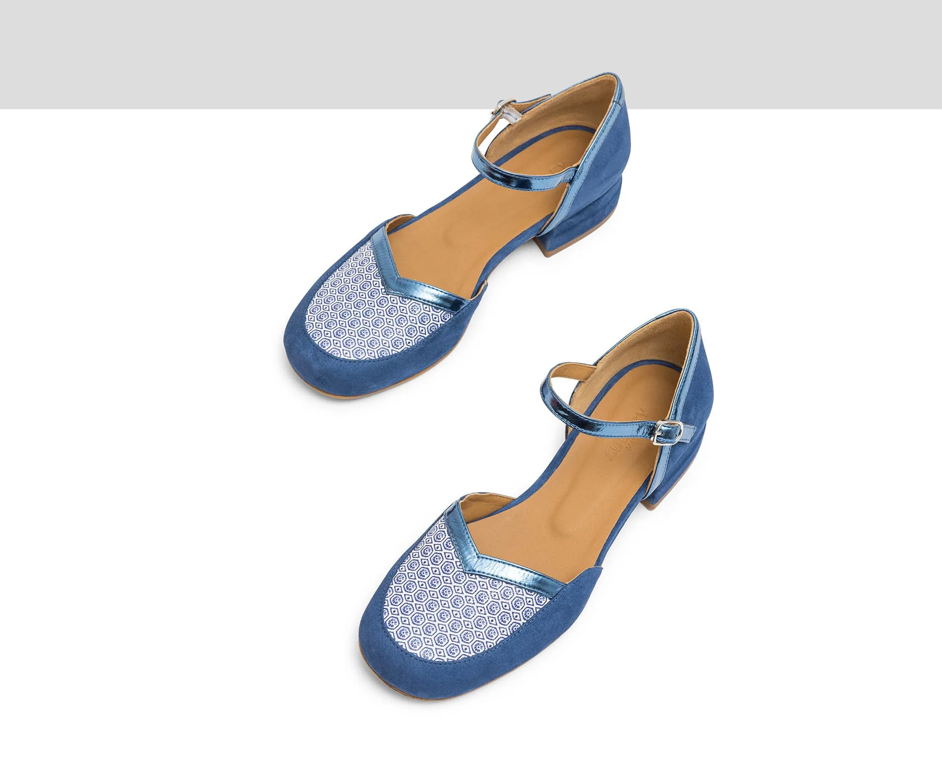 Zapato de mujer en piel con tacón bajo. Lina - Image 4