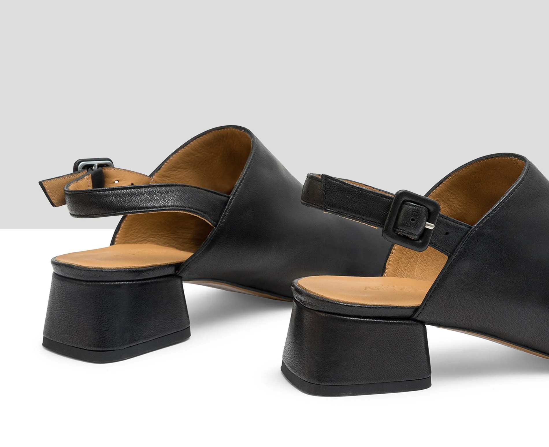 Zapato de mujer en piel con tacón bajo. Litzy - Image 4