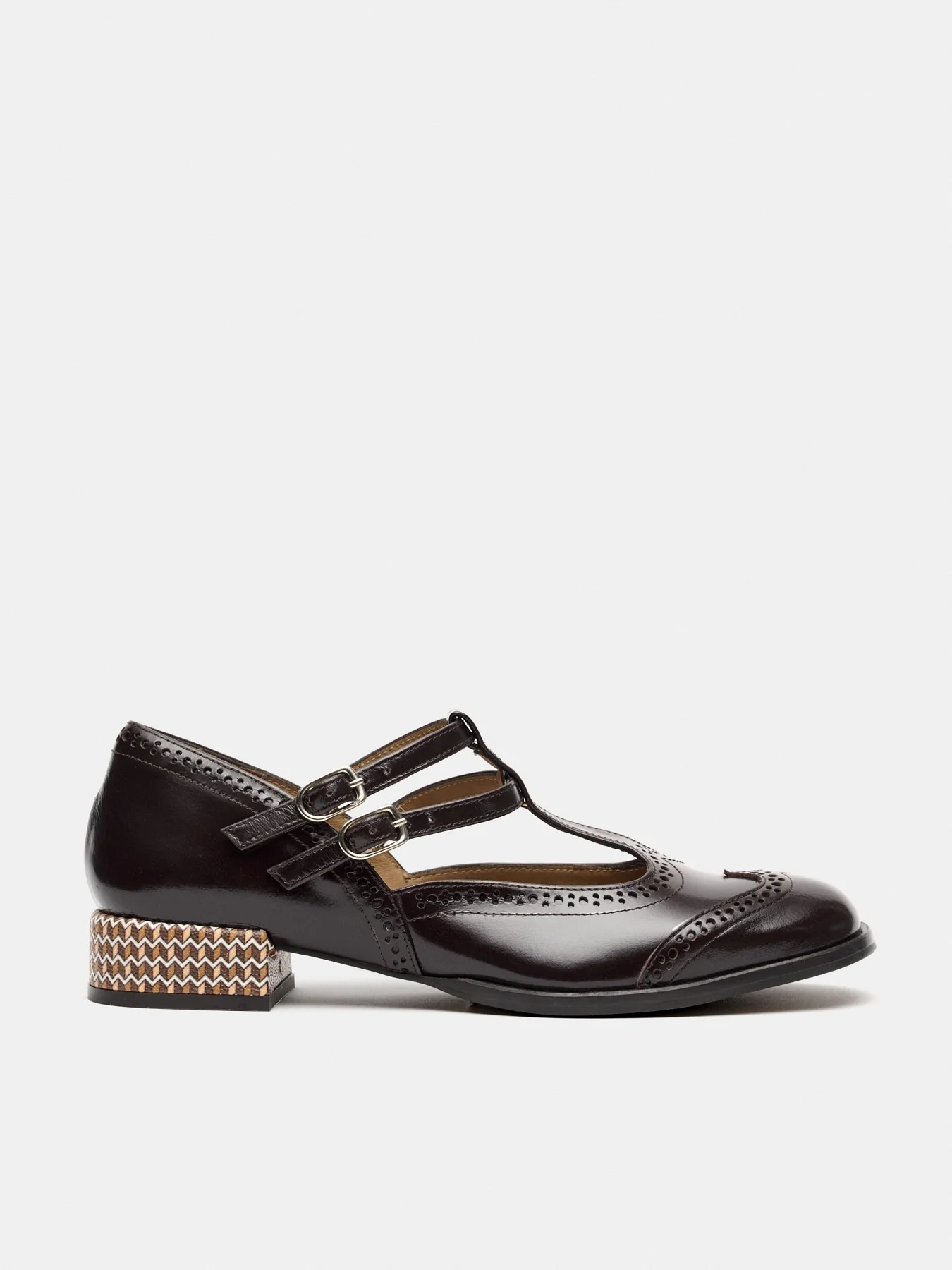Zapato de mujer en piel con tacón bajo. Melisa - Image 2