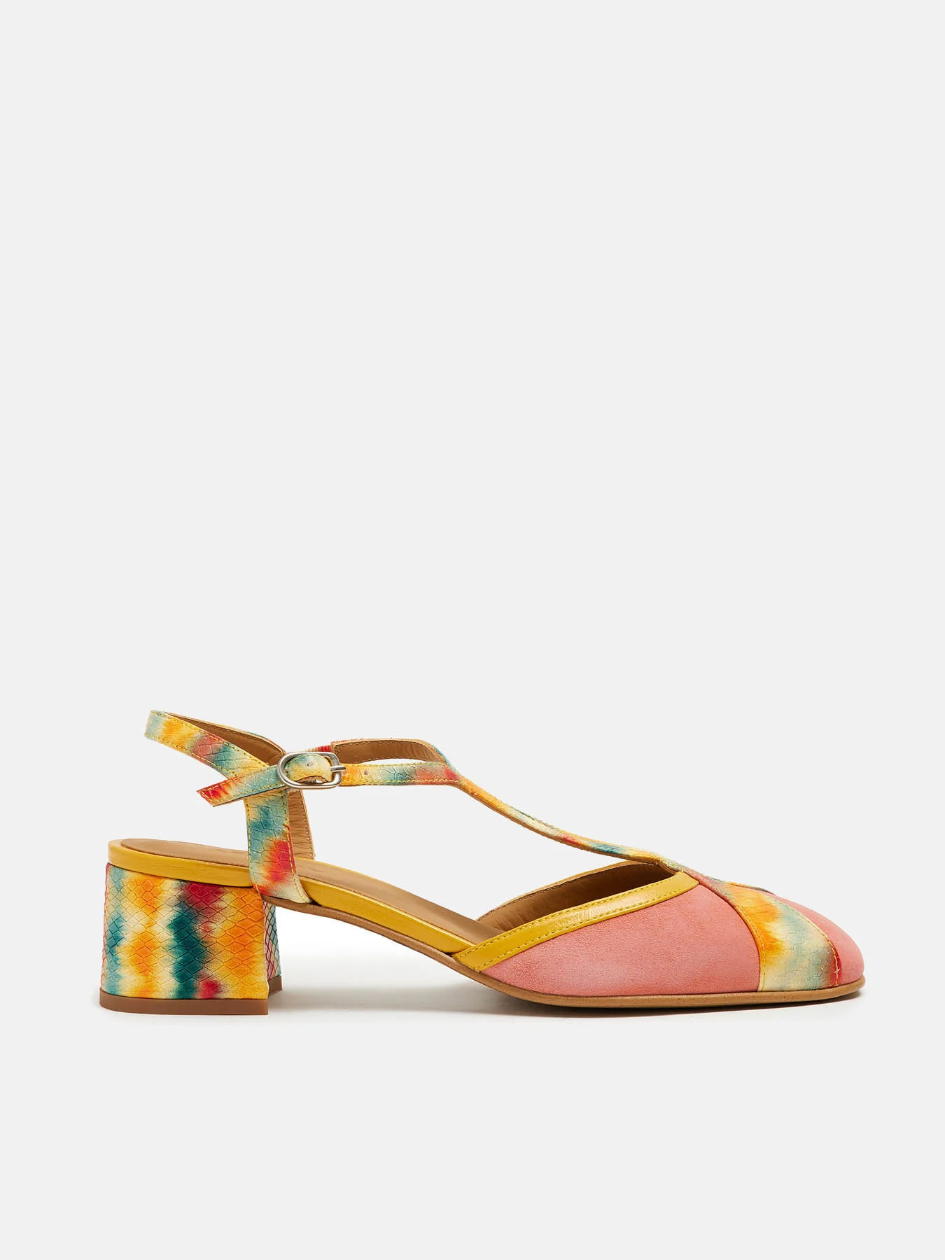 Zapato de mujer en piel con tacón bajo. Neila - Image 2