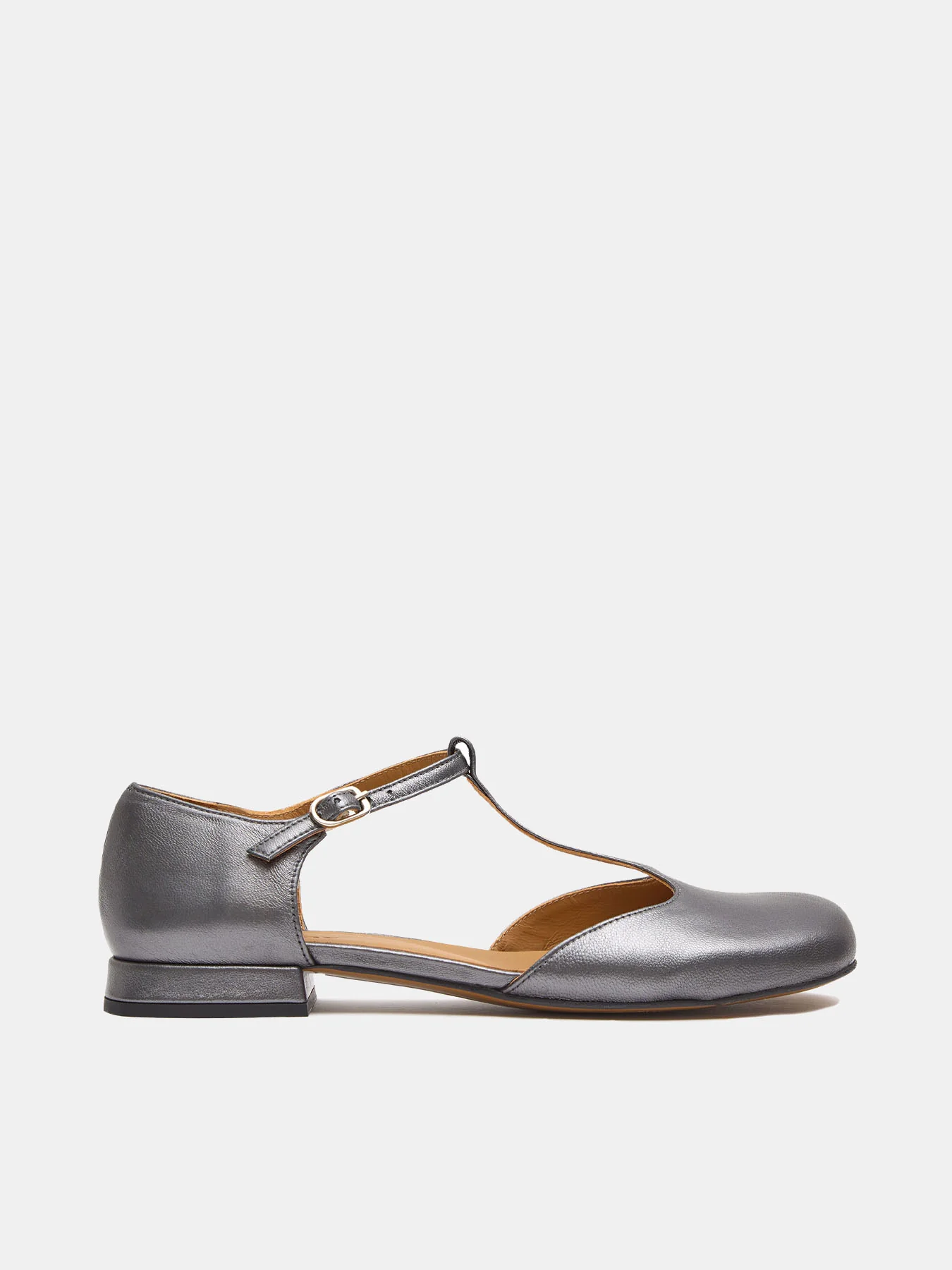 Zapato de mujer en piel con tacón bajo. Nelly - Image 2