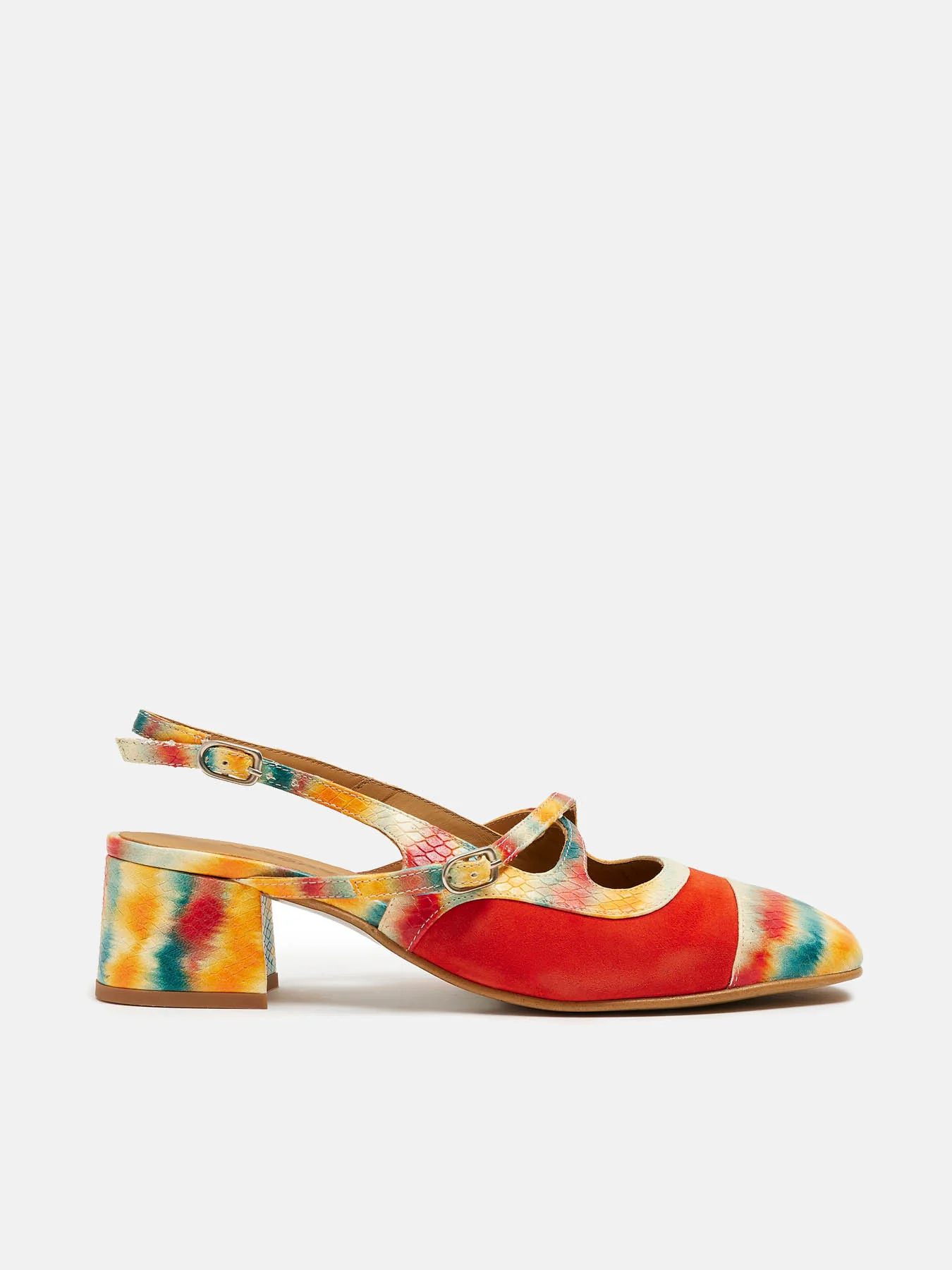 Zapato de mujer en piel con tacón bajo. Norah - Image 2