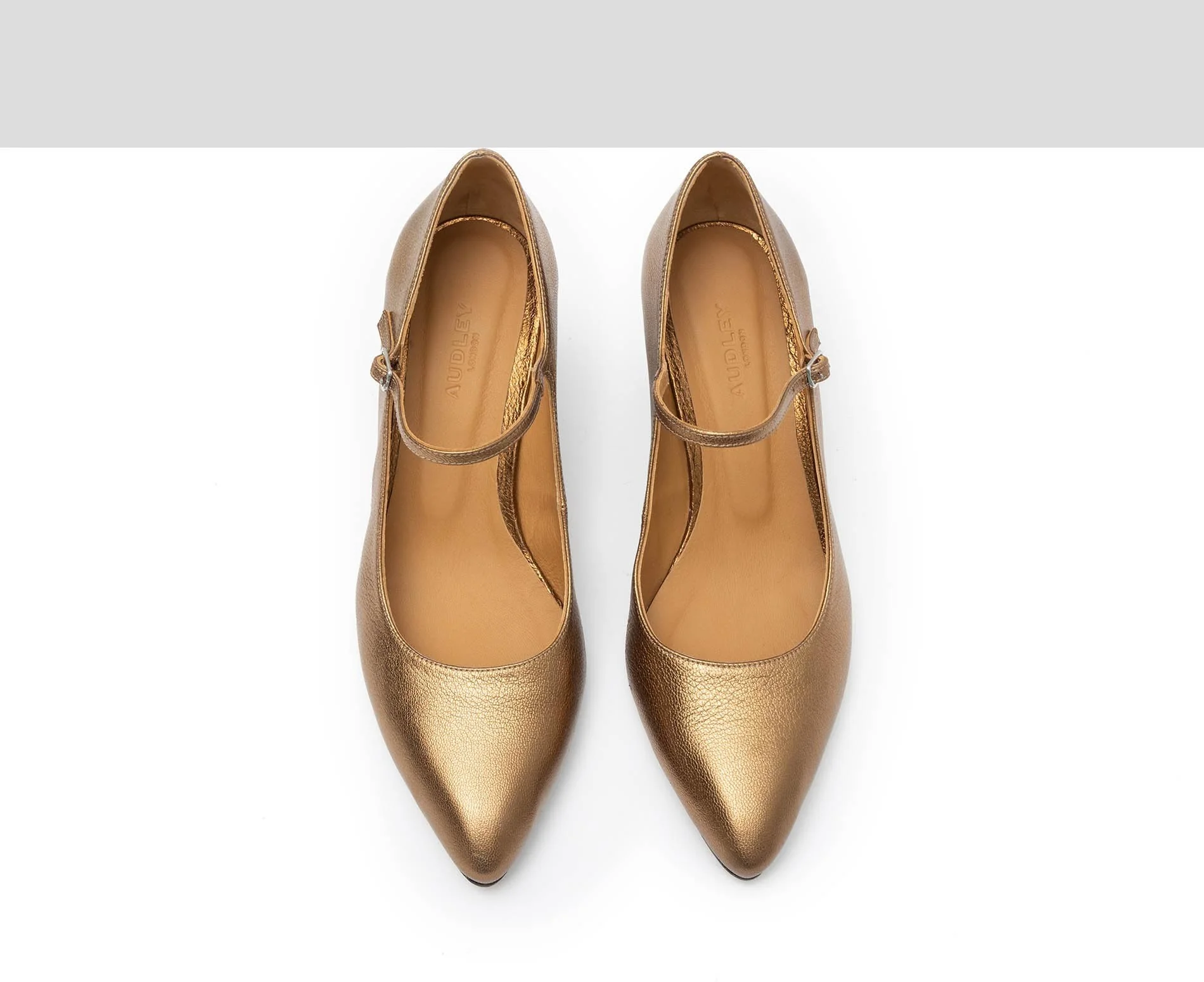 Zapato de mujer en piel con tacón medio. Galya - Image 4