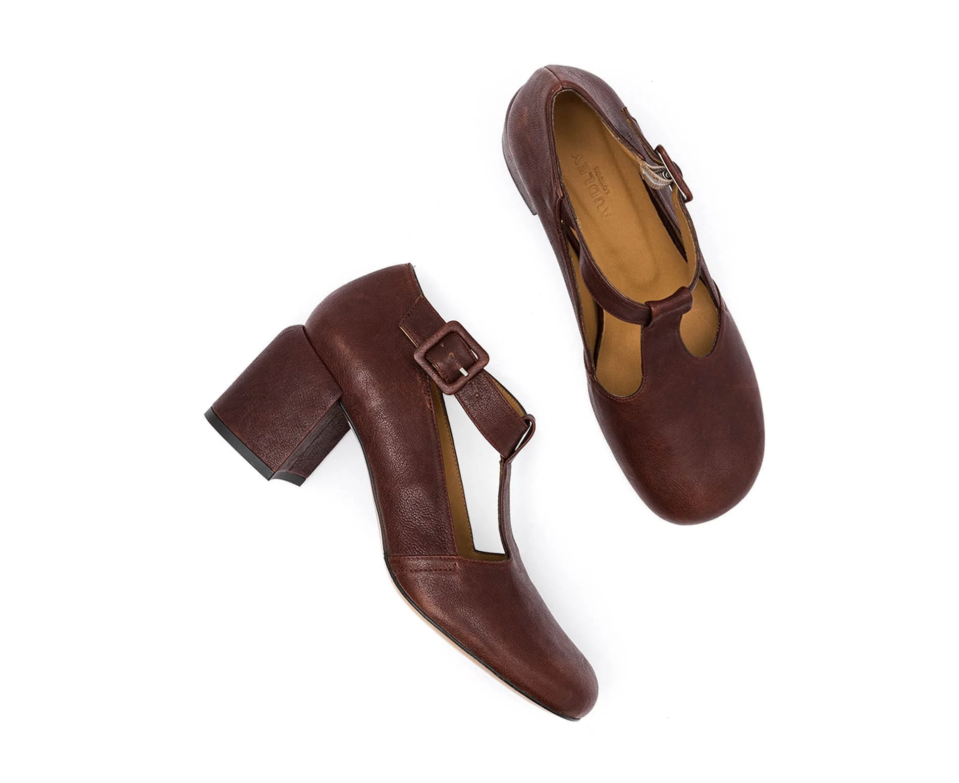Zapato de mujer en piel con tacón medio. Imelda - Image 4