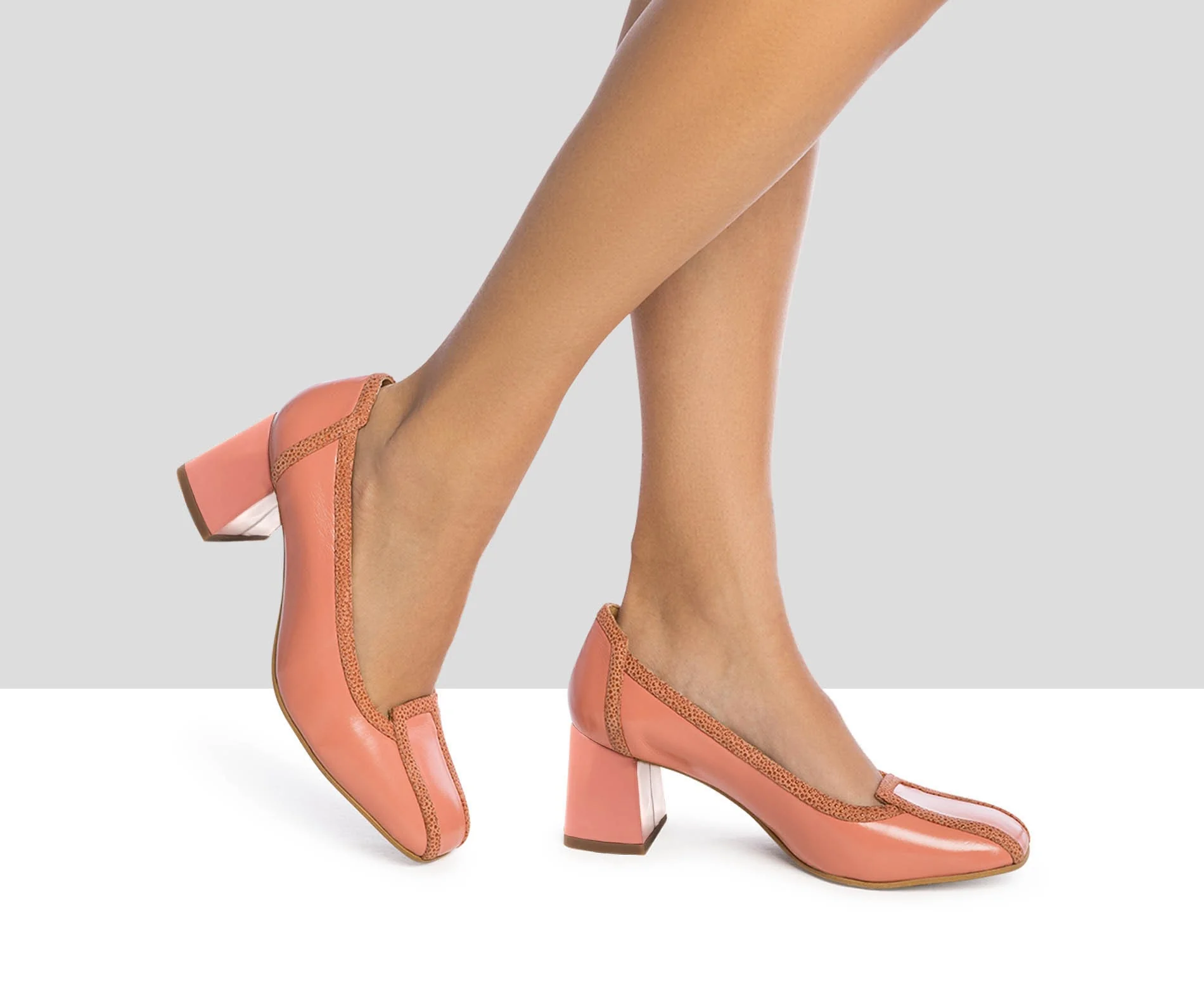 Zapato de mujer en piel con tacón medio. Janel - Image 3