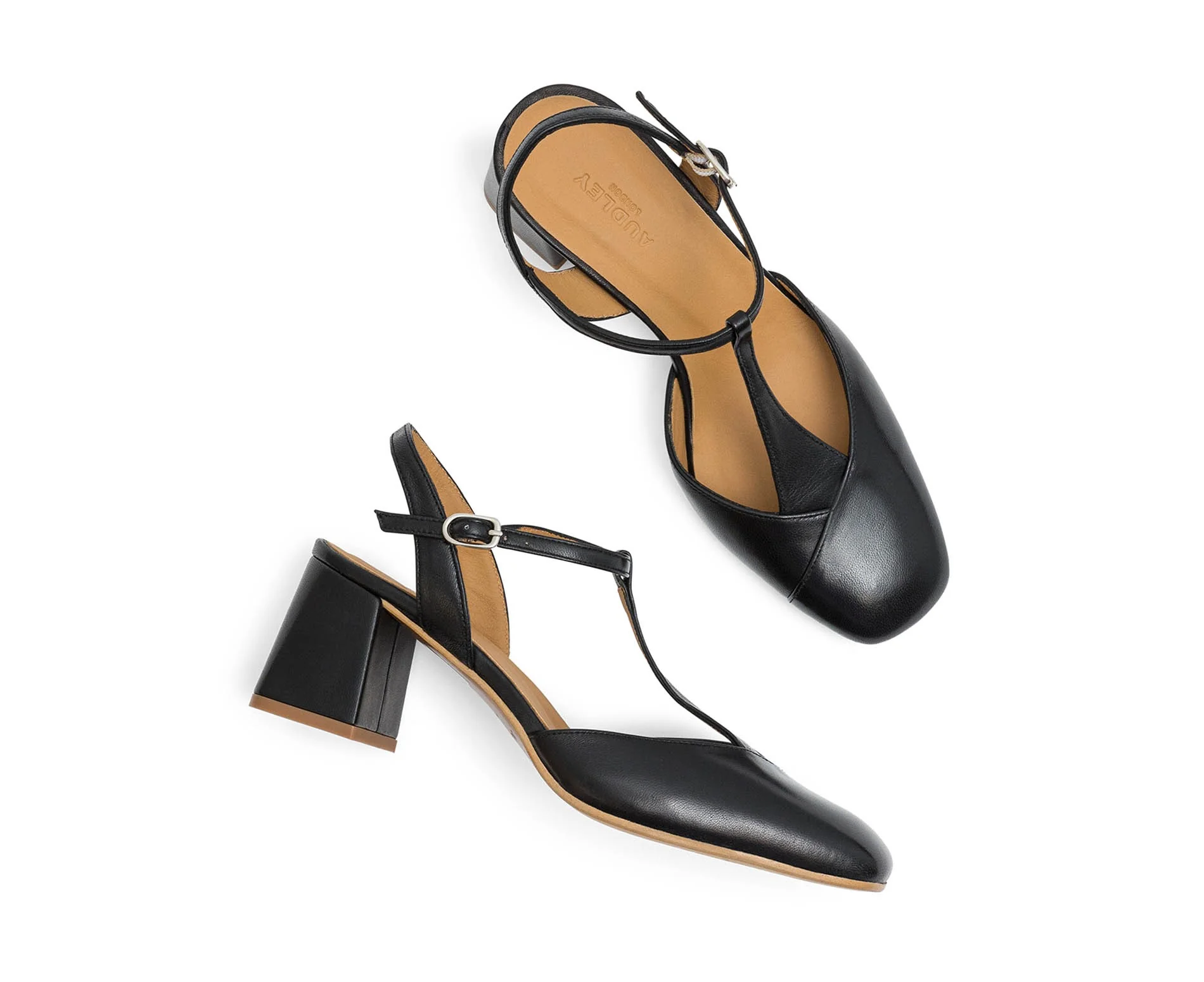 Zapato de mujer en piel con tacón medio. Juliet - Image 3