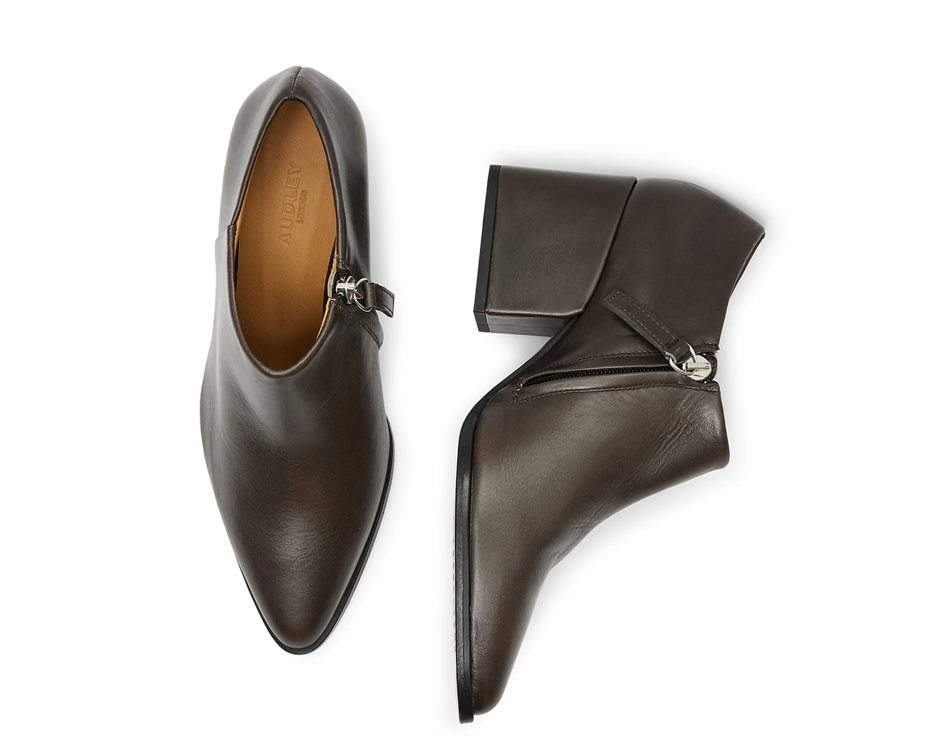Zapato de mujer en piel con tacón medio. Katja - Image 3