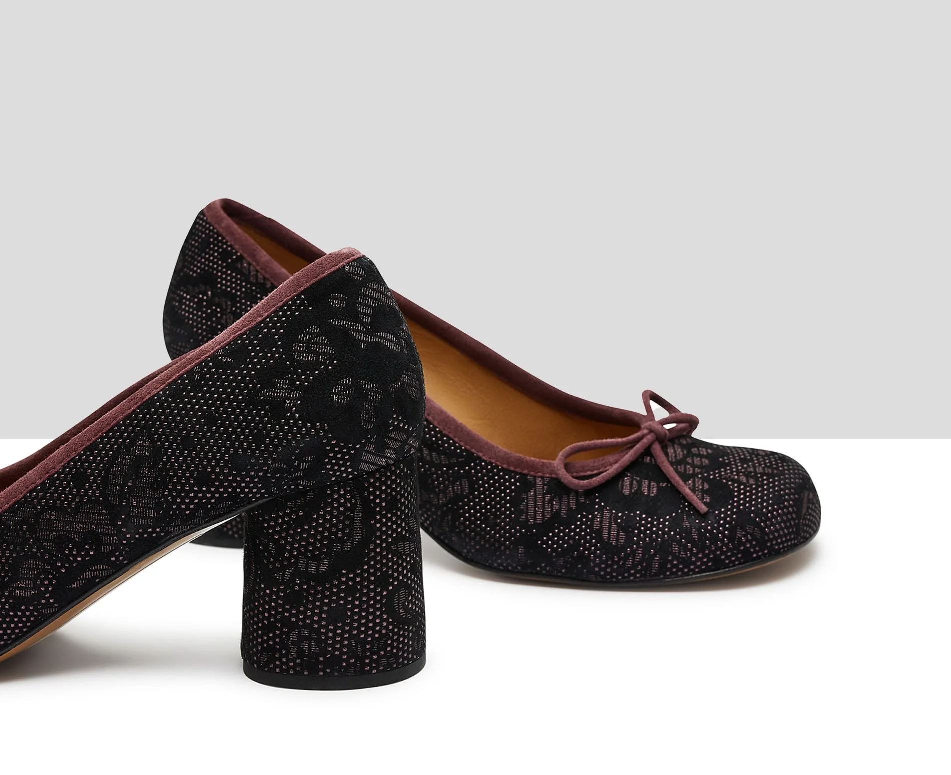 Zapato de mujer en piel con tacón medio. Kris - Image 5