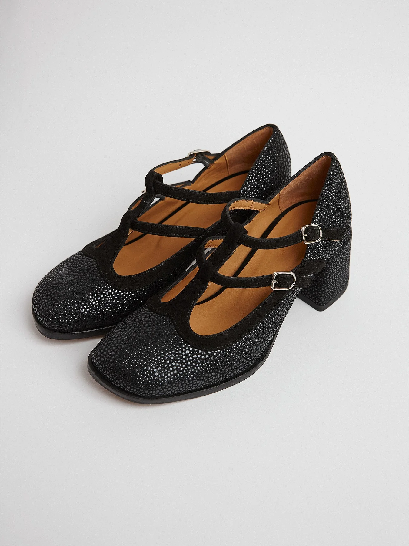 Zapato de mujer en piel con tacón medio. Martina - Image 2