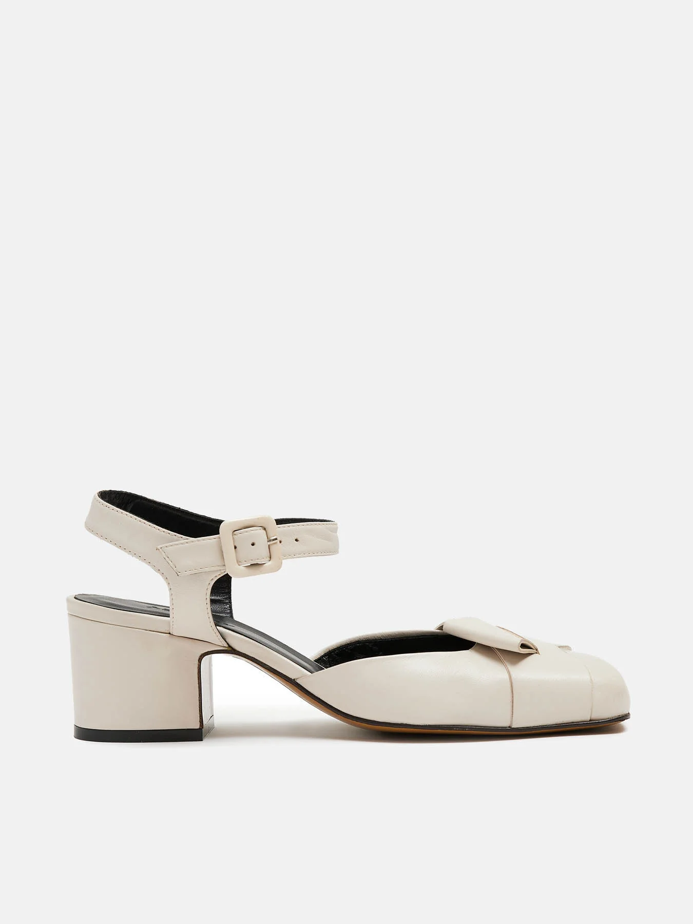 Zapato de mujer en piel con tacón medio. Nalina - Image 2