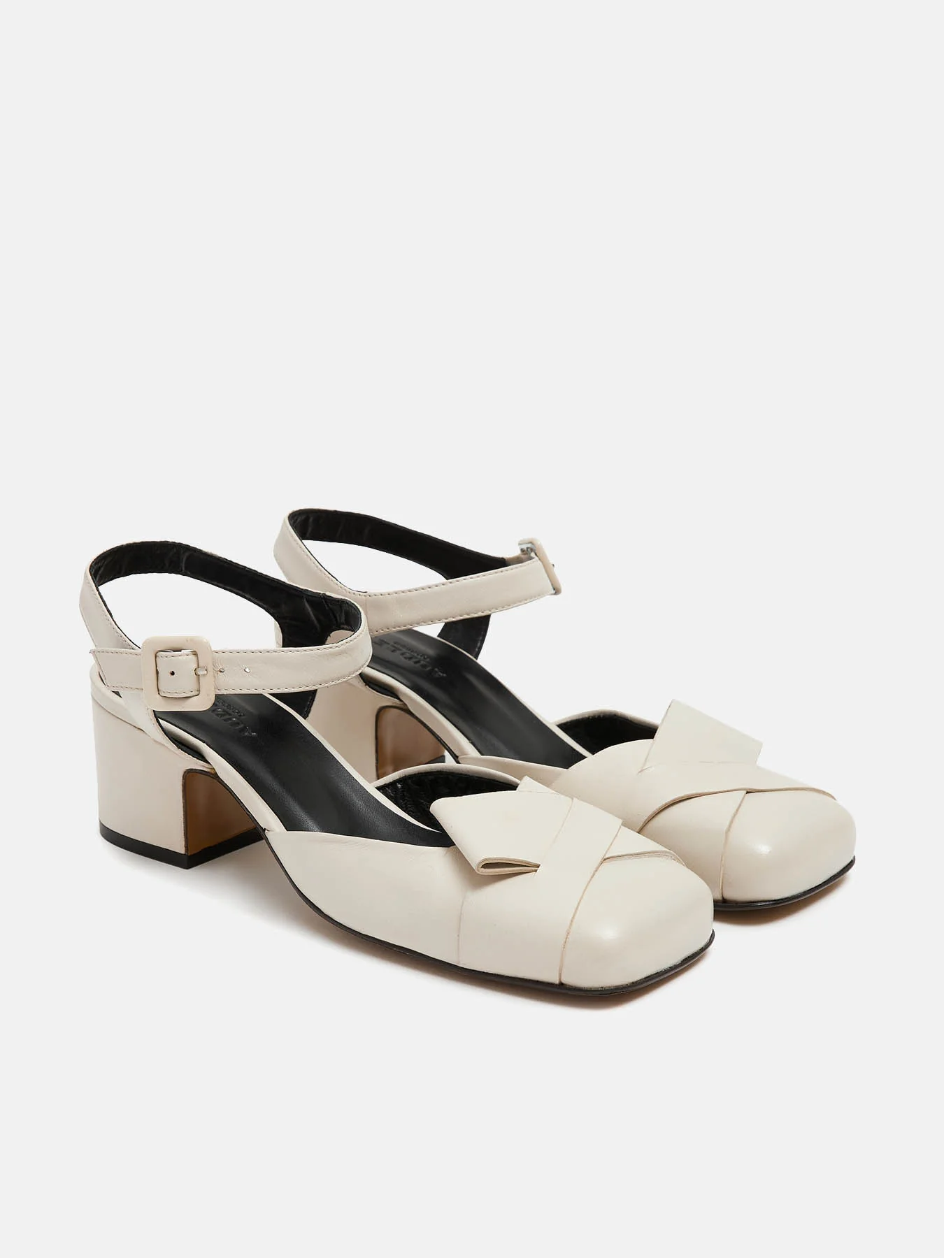 Zapato de mujer en piel con tacón medio. Nalina - Image 3