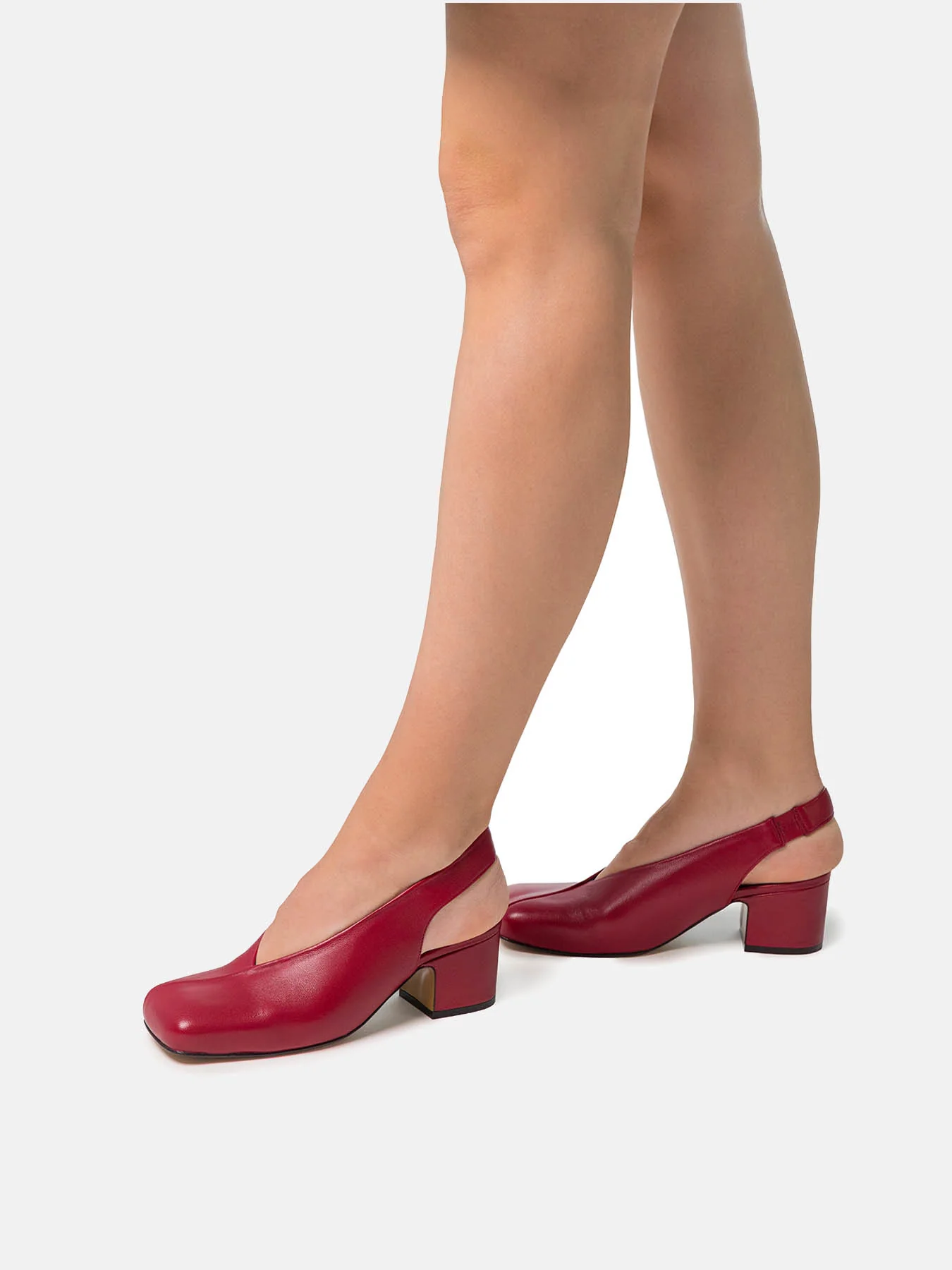 Zapato de mujer en piel con tacón medio. Nerissa - Image 4