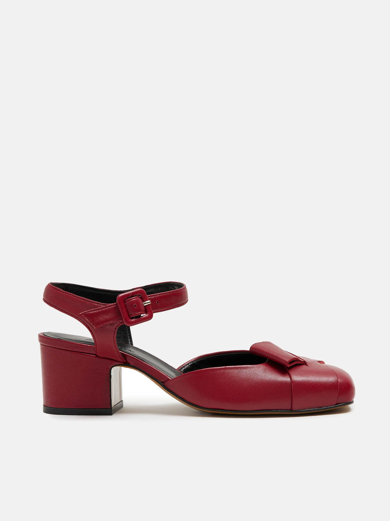 Zapato de mujer en piel con tacón medio. Noelia - Image 2